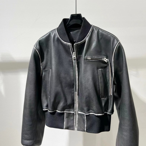 Authentic Sheepskin leather bomber jacket - Picture 5 of 5